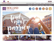 Tablet Screenshot of hollandcollege.com